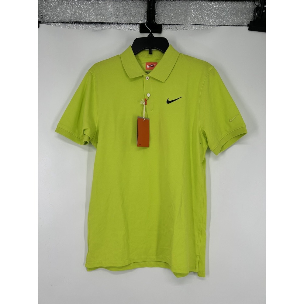 Nike Victory Golf Polo Shirt Mens Small Neon Flourescent Dri Fit AT6111-389